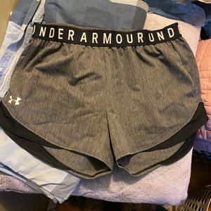grey under armour shorts